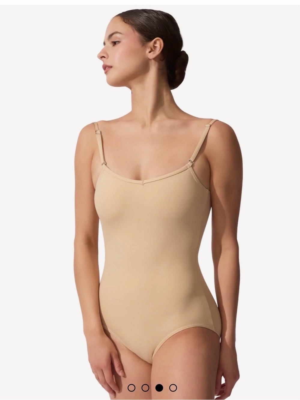 TEAM BASICS CAMISOLE LEOTARD W/ ADJUSTABLE STRAPS nud S